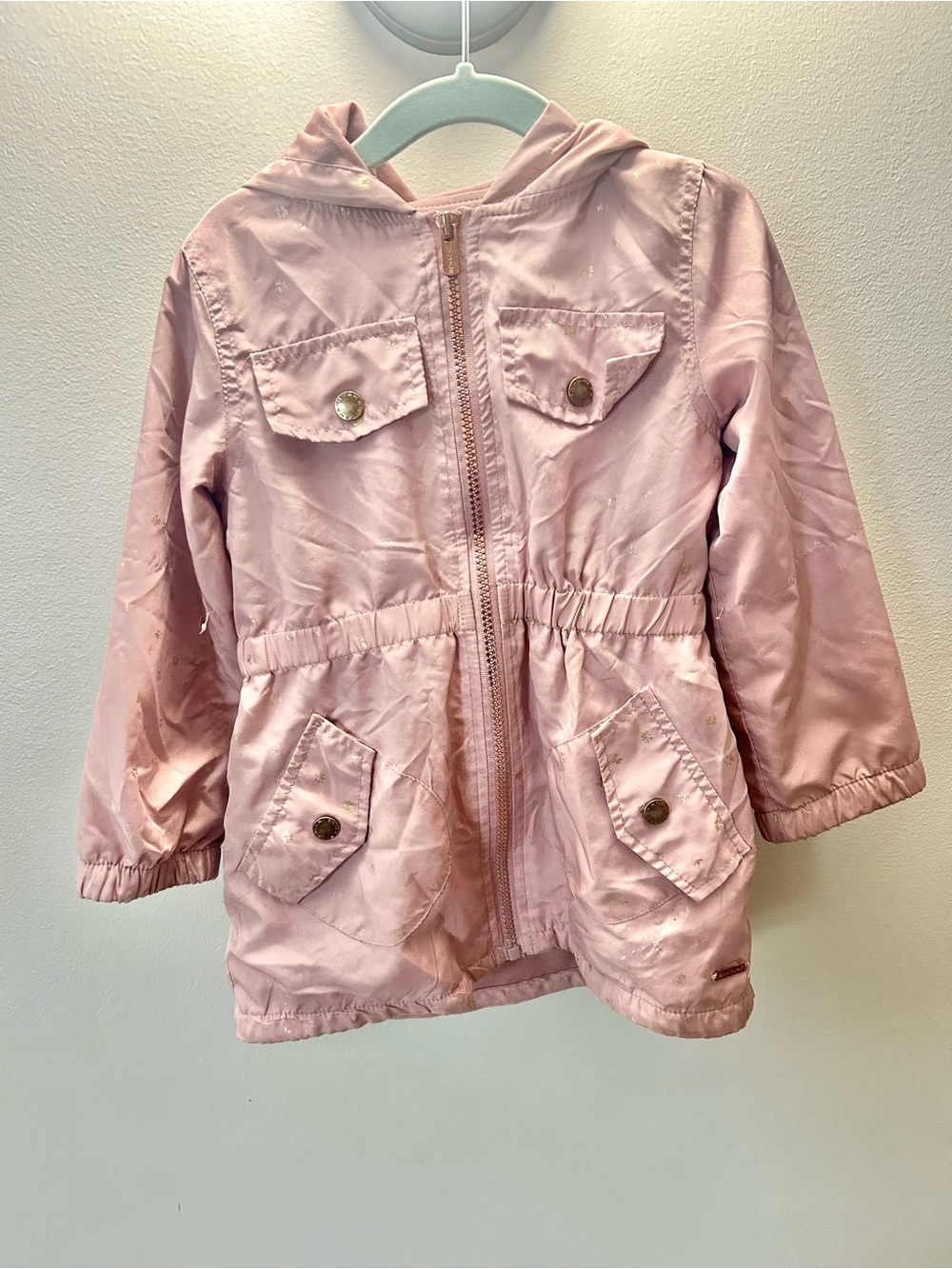 Girls' Hooded Light Pink Jacket